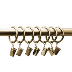 Home Decorators Collection 1-1/4 in. Clip Rings in Champagne (7-Pack) -Home Decorators Soldes home decorators collection curtain rings clips u888002cp a0 1000