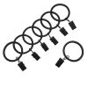 Home Decorators Collection 1-1/4 in. Clip Rings in Matte Black
