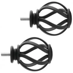 Home Decorators Collection Mix and Match Swirl Cage 1 in. Curtain Rod Finial in Matte Black (2-Pack) 11 Home Decorators Collection Mix and Match Swirl Cage 1 in. Curtain Rod Finial in Matte Black (2-Pack) -Home Decorators Soldes home decorators collection curtain rod finials 1904s03mb a0 1000