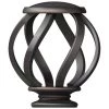 Home Decorators Collection Mix and Match Swirl Cage 1 in. Curtain Rod Finial in Oil-Rubbed Bronze (2-Pack) -Home Decorators Soldes home decorators collection curtain rod finials 1904s03orb 64 1000