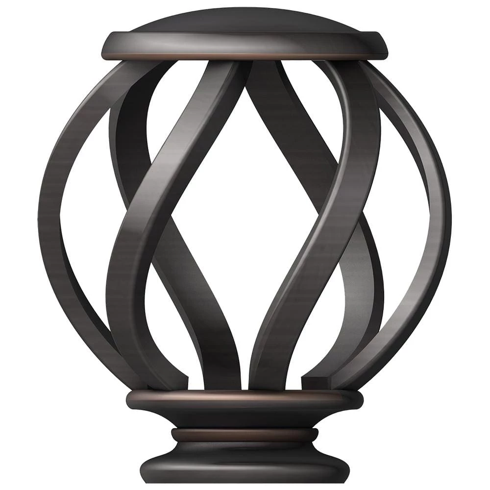 Home Decorators Collection Mix and Match Swirl Cage 1 in. Curtain Rod Finial in Oil-Rubbed Bronze (2-Pack) 3 Home Decorators Collection Mix and Match Swirl Cage 1 in. Curtain Rod Finial in Oil-Rubbed Bronze (2-Pack)