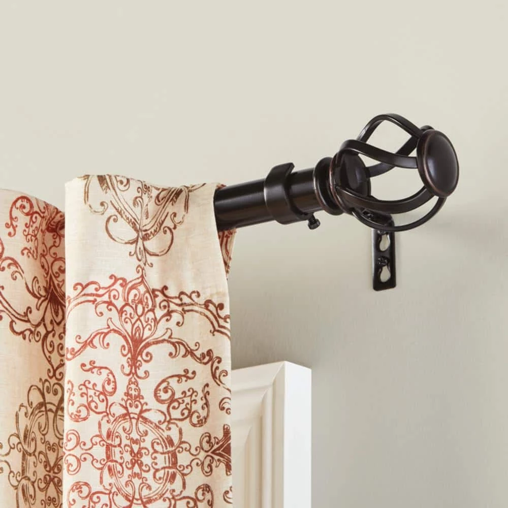 Home Decorators Collection Mix and Match Swirl Cage 1 in. Curtain Rod Finial in Oil-Rubbed Bronze (2-Pack) 4 Home Decorators Collection Mix and Match Swirl Cage 1 in. Curtain Rod Finial in Oil-Rubbed Bronze (2-Pack) - Image 2