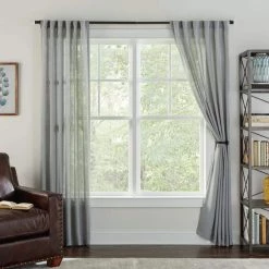 Home Decorators Collection Mix and Match Faceted Crystal Sphere 1 in. Curtain Rod Finial in Matte Black (2-Pack) -Home Decorators Soldes home decorators collection curtain rod finials ambf1512k16 40 1000