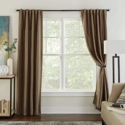 Home Decorators Collection Mix and Match Mercury Glass Sphere 1 in. Curtain Rod Finial in Matte Black (2-Pack) -Home Decorators Soldes home decorators collection curtain rod finials f1601k01mb 40 1000