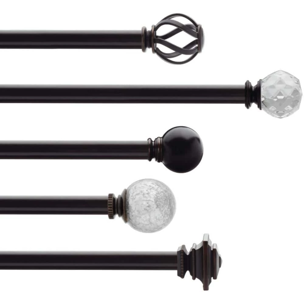 Home Decorators Collection Mix and Match Mercury Glass Sphere 1 in. Curtain Rod Finial in Oil-Rubbed Bronze (2-Pack) 8 Home Decorators Collection Mix and Match Mercury Glass Sphere 1 in. Curtain Rod Finial in Oil-Rubbed Bronze (2-Pack) - Image 6
