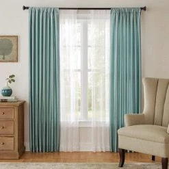 Home Decorators Collection 72 in. - 144 in. Telescoping 3/4 in. and 1 in. Double Curtain Rod Kit in Oil Rubbed Bronze with Flat Square Finials -Home Decorators Soldes home decorators collection double curtain rods u orb144fjka04 1d 1000