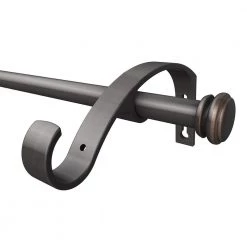 Home Decorators Collection 28 in. - 50 in. Telescoping 3/4 in. Double Rod Conversion Kit in Oil Rubbed Bronze