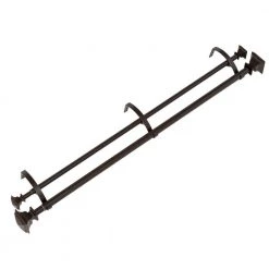Home Decorators Collection 36 in. - 72 in. Telescoping 3/4 in. and 1 in. Double Curtain Rod Kit in Oil Rubbed Bronze with Flat Square Finials -Home Decorators Soldes home decorators collection double curtain rods u orb72fjka04 40 1000