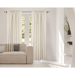 Home Decorators Collection 50 in. - 144 in. Telescoping 3/4 in. Double Rod Conversion Kit in Brushed Nickel -Home Decorators Soldes home decorators collection double curtain rods ubn144fohj07 a0 1000