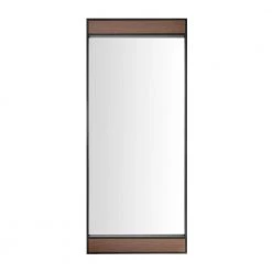 Home Decorators Collection Oversized Metal & Wood Frame Modern Floor Mirror (70 in. H x 30 in. W)