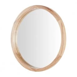 Home Decorators Collection Medium Round Brown Natural Wood Transitional Accent Mirror (24 in. Diameter) -Home Decorators Soldes home decorators collection make your house a home h5 mh 249 66 1000