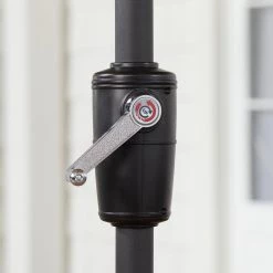 Home Decorators Collection 9 ft. Aluminum Market Auto Tilt Patio Umbrella in Sand -Home Decorators Soldes home decorators collection market umbrellas 9109 015047bk 1d 1000