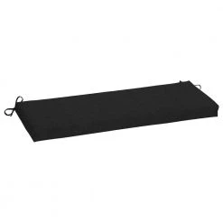 Home Decorators Collection 45 x 15 Sunbrella Canvas Black Outdoor Bench Cushion