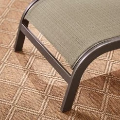 Home Decorators Collection Commercial Aluminum Dark Taupe Outdoor Stack Chaise Lounge with Sunbrella Elevation Stone Sling (2-Pack) -Home Decorators Soldes home decorators collection outdoor chaise lounges fla60441 2pk es 40 1000