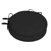 Home Decorators Collection 15 x 15 Sunbrella Canvas Black Round Outdoor Chair Cushion (2-Pack)