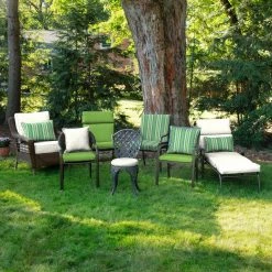 Home Decorators Collection Oak Cliff 20 x 20 Sunbrella Canvas Gingko Outdoor Chair Cushion (2-Pack) -Home Decorators Soldes home decorators collection outdoor dining chair cushions ah1r412b d9d2 c3 1000