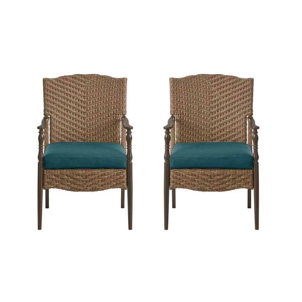 Home Decorators Collection Bolingbrook Stationary Wicker Outdoor Dining Chair with Bare Cushions (2-Pack) 6 Home Decorators Collection Bolingbrook Stationary Wicker Outdoor Dining Chair with Bare Cushions (2-Pack) - Image 4