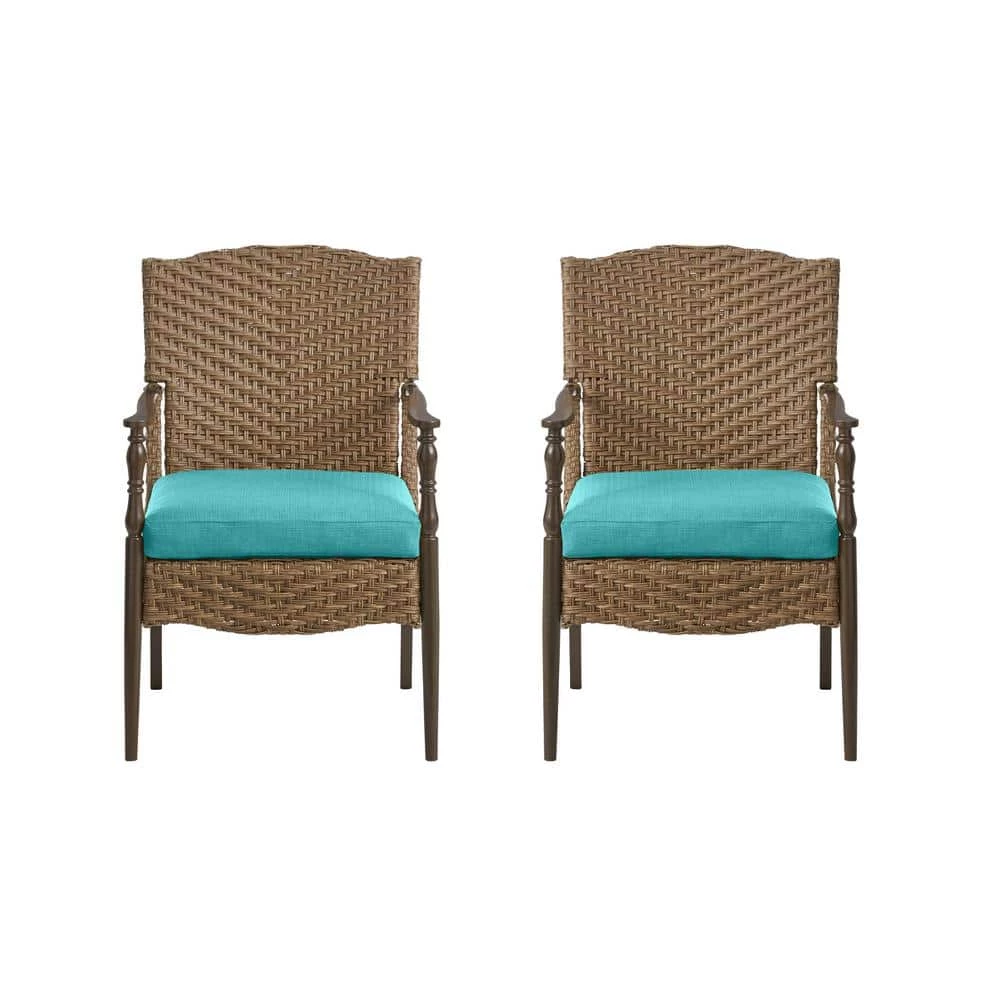 Home Decorators Collection Bolingbrook Stationary Wicker Outdoor Dining Chair with Bare Cushions (2-Pack) 5 Home Decorators Collection Bolingbrook Stationary Wicker Outdoor Dining Chair with Bare Cushions (2-Pack) - Image 3