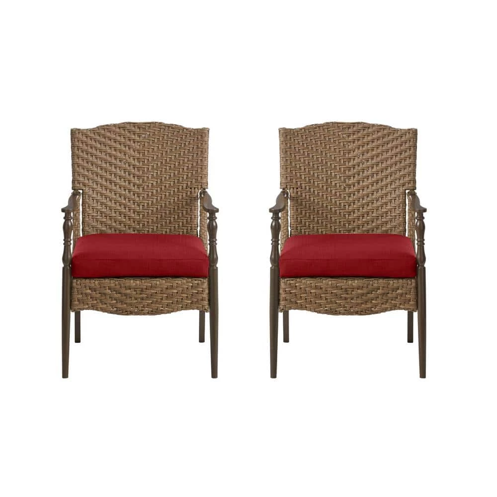 Home Decorators Collection Bolingbrook Stationary Wicker Outdoor Dining Chair with Bare Cushions (2-Pack) 7 Home Decorators Collection Bolingbrook Stationary Wicker Outdoor Dining Chair with Bare Cushions (2-Pack) - Image 5