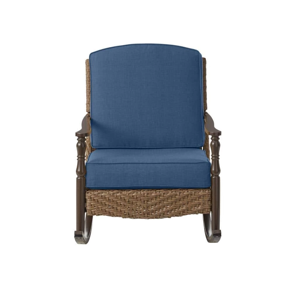 Home Decorators Collection Bolingbrook Wicker Outdoor Rocking Chair with Bare Cushions 7 Home Decorators Collection Bolingbrook Wicker Outdoor Rocking Chair with Bare Cushions - Image 5