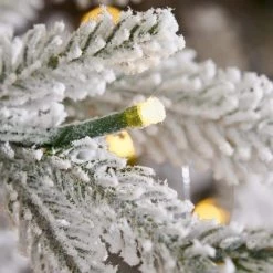 Home Decorators Collection 7.5 ft Kenwood Fraser Flocked Christmas Tree -Home Decorators Soldes home decorators collection pre lit christmas trees 21hd10008 1d 1000