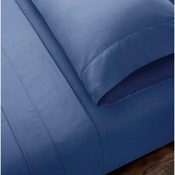 Home Decorators Collection 500 Thread Count Egyptian Cotton Sateen 6-Piece Queen Sheet Set in Midnight -Home Decorators Soldes home decorators collection sheet sets 500tc egy sat css solidmidnight 40 1000