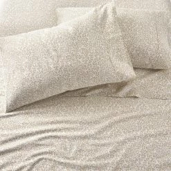 Home Decorators Collection 300 Thread Count Cotton Sateen Emma Khaki Floral 4-Piece Queen Sheet Set -Home Decorators Soldes home decorators collection sheet sets qn ema khki 40 1000