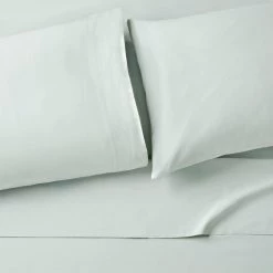 Home Decorators Collection Cotton Linen Sea Breeze Green 4-Piece Queen Sheet Set -Home Decorators Soldes home decorators collection sheet sets qn sbr ctln a0 1000