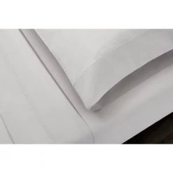 Home Decorators Collection 600 Thread Count Supima Cotton Sateen 4-Piece Queen Sheet Set in White -Home Decorators Soldes home decorators collection sheet sets ss qn white 40 1000