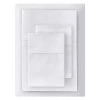 Home Decorators Collection 300 Thread Count Wrinkle Resistant Cotton Sateen 4-Piece Queen Sheet Set in White -Home Decorators Soldes home decorators collection sheet sets ss qn white 64 1000 1