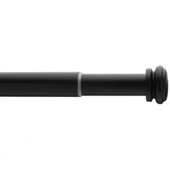 Home Decorators Collection 36 in. - 72 in. Mix and Match Telescoping 1 in. Single Curtain Rod in Matte Black -Home Decorators Soldes home decorators collection single curtain rods amb72fohj07 c3 1000
