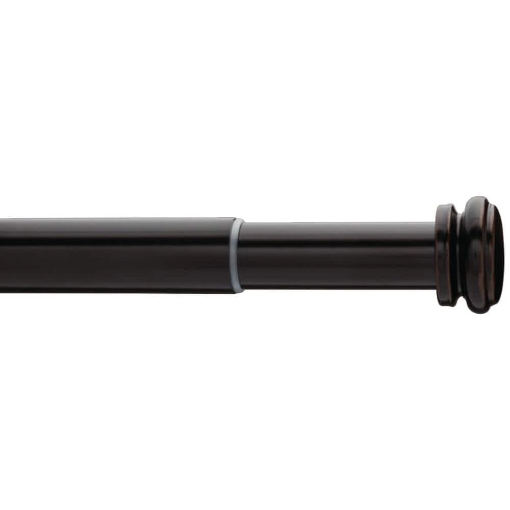 Home Decorators Collection 72 in. - 144 in. Mix and Match Telescoping 1 in. Single Curtain Rod in Oil-Rubbed Bronze 9 Home Decorators Collection 72 in. - 144 in. Mix and Match Telescoping 1 in. Single Curtain Rod in Oil-Rubbed Bronze - Image 7