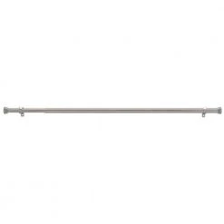 Home Decorators Collection 72 in. - 144 in. Mix and Match Telescoping 1 in. Single Curtain Rod in Brushed Nickel -Home Decorators Soldes home decorators collection single curtain rods u bn144fohj07 1d 1000