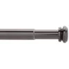 Home Decorators Collection 36 in. - 72 in. Mix and Match Telescoping 1 in. Single Curtain Rod in Gunmetal -Home Decorators Soldes home decorators collection single curtain rods u gm72fohj07 64 1000