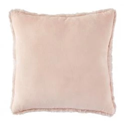 Home Decorators Collection Piper Blush Pink Faux Rabbit Fur Square 20 in. x 20 in. Throw Pillow -Home Decorators Soldes home decorators collection throw pillows pip2020bls pldc 66 1000