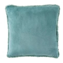 Home Decorators Collection Piper Blue Faux Rabbit Fur 20 in. x 20 in. Square Throw Pillow -Home Decorators Soldes home decorators collection throw pillows pip2020blu pldc 66 1000