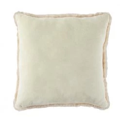 Home Decorators Collection Piper Cream Faux Rabbit Fur Square 20 in. x 20 in. Throw Pillow -Home Decorators Soldes home decorators collection throw pillows pip2020crm pldc 66 1000