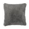Home Decorators Collection Piper Dark Grey Faux Rabbit Fur 20 in. x 20 in. Square Throw Pillow -Home Decorators Soldes home decorators collection throw pillows pip2020ltg pldc 64 1000