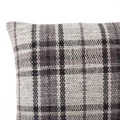 Home Decorators Collection Charcoal Gray Plaid 18 in. x 18 in. Square Decorative Throw Pillow -Home Decorators Soldes home decorators collection throw pillows s00161031646 40 1000