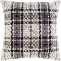 Home Decorators Collection Charcoal Gray Plaid 18 in. x 18 in. Square Decorative Throw Pillow -Home Decorators Soldes home decorators collection throw pillows s00161031646 fa 1000