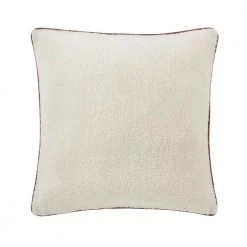 Home Decorators Collection Cream Sherpa 18 in. x 18 in. Square Decorative Throw Pillow