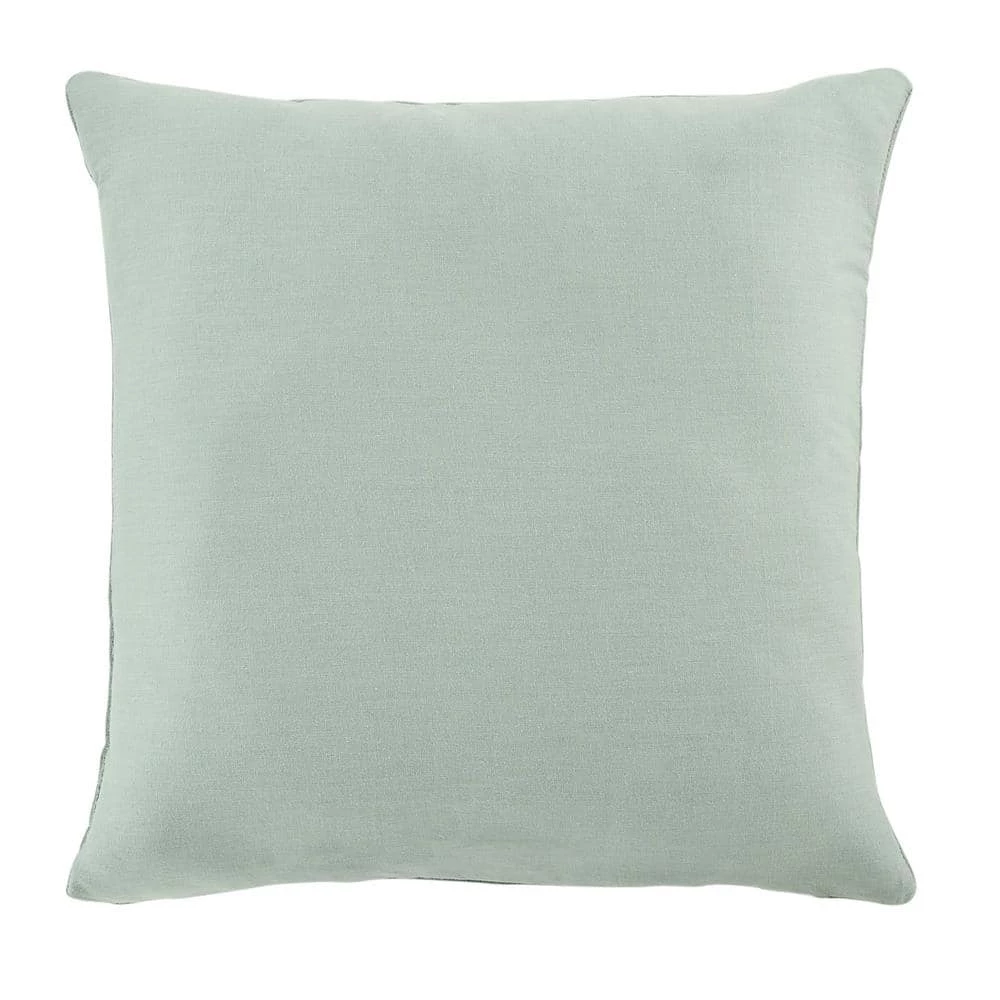 Home Decorators Collection Pale Blue Geometric Pleated 18 in. x 18 in. Square Decorative Throw Pillow 7 Home Decorators Collection Pale Blue Geometric Pleated 18 in. x 18 in. Square Decorative Throw Pillow - Image 5