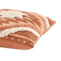 Home Decorators Collection Burnt Orange Geometric Textured Shag 18 in. x 18 in. Square Decorative Throw Pillow -Home Decorators Soldes home decorators collection throw pillows s00161061274 a0 1000