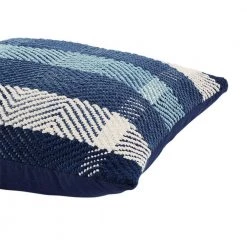 Home Decorators Collection Blue Plaid Textured 18 in. x 18 in. Square Decorative Throw Pillow -Home Decorators Soldes home decorators collection throw pillows s00161061276 a0 1000