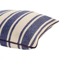 Home Decorators Collection Navy Stripe Piped-Edge 18 in. x 18 in. Square Decorative Throw Pillow -Home Decorators Soldes home decorators collection throw pillows s00161061284 a0 1000