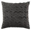 Home Decorators Collection Black Modern Chevron Stitched 18 in. x 18 in. Square Decorative Throw Pillow -Home Decorators Soldes home decorators collection throw pillows s00161070613 64 1000