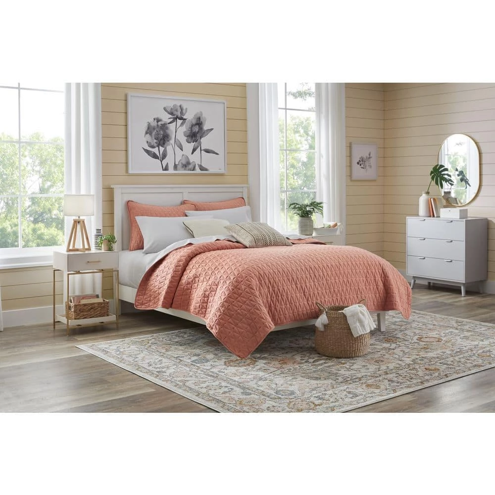 Home Decorators Collection Mustard Boho Geometric Block Print 18 in. x 18 in. Square Decorative Throw Pillow 7 Home Decorators Collection Mustard Boho Geometric Block Print 18 in. x 18 in. Square Decorative Throw Pillow - Image 5