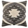 Home Decorators Collection Black Boho Geometric Textured Shag 18 in. x 18 in. Square Decorative Throw Pillow -Home Decorators Soldes home decorators collection throw pillows s00161070615 64 1000