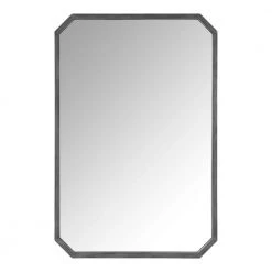 Home Decorators Collection Medium Octagonal Silver Beveled Glass Classic Accent Mirror (36 in. H x 24 in. W)