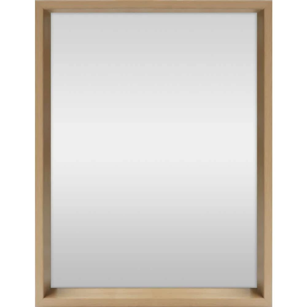 Home Decorators Collection 22 in. x 28 in. Classic Light Brown Wood PS Framed Polished Rectangle Vanity Mirror 3 Home Decorators Collection 22 in. x 28 in. Classic Light Brown Wood PS Framed Polished Rectangle Vanity Mirror